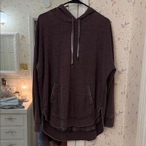 Z Supply Purple/Brown Hoodie